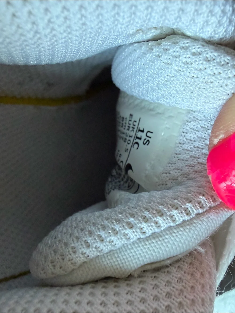 Nike Kids White Air Max Style Sneakers